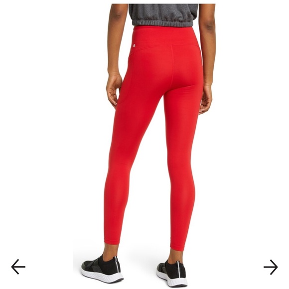 Zella red samba high wasted leggings NWT - Picture 4 of 8